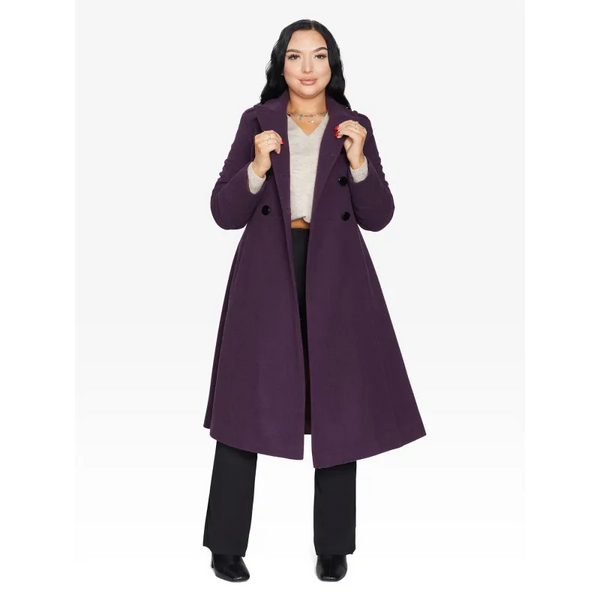 A - Line Double Breasted Coat - Coats & Jackets