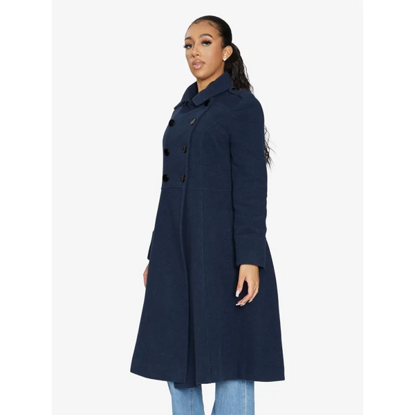 A - Line Double Breasted Coat - Coats & Jackets