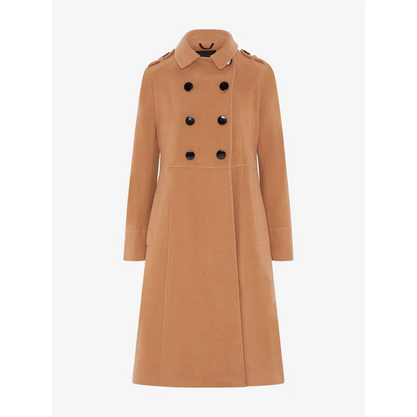 A - Line Double Breasted Coat - Coats & Jackets