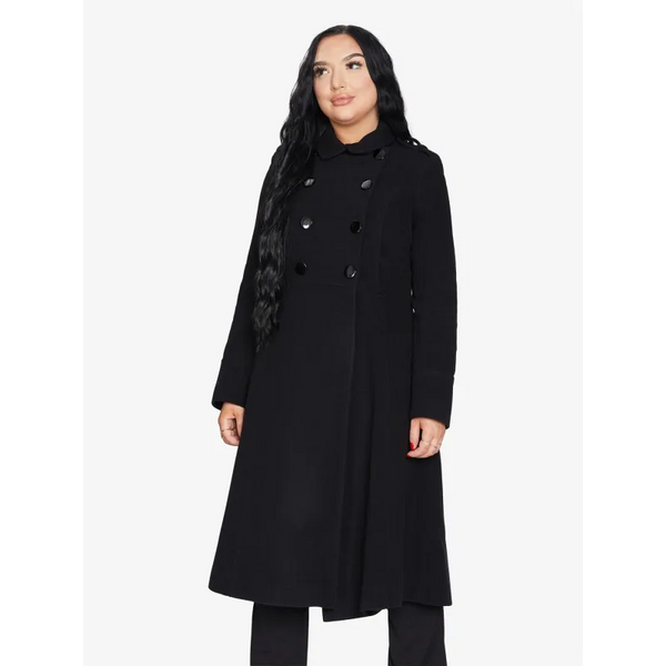 A - Line Double Breasted Coat - Coats & Jackets