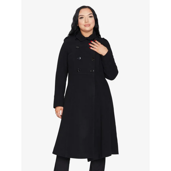 A - Line Double Breasted Coat - Coats & Jackets