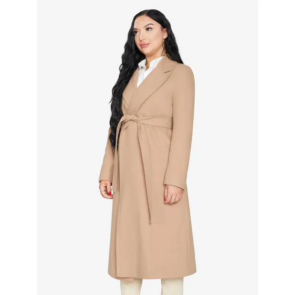 Belted Longline Duster Coat - Coats & Jackets