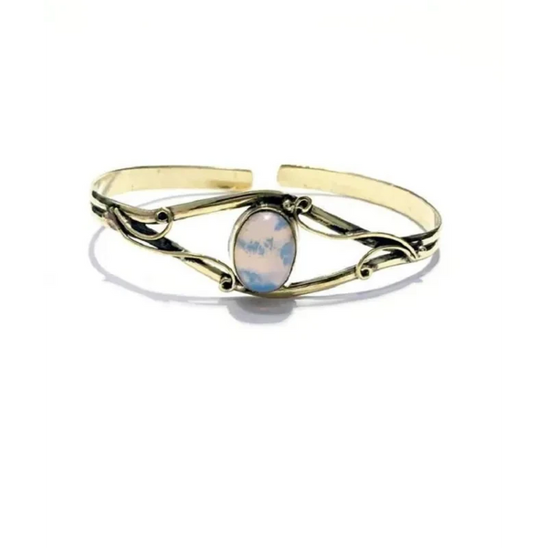 Centre Stone Bangle Bracelet - Jewelry & Watches