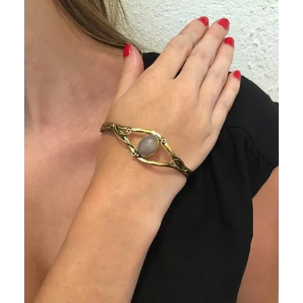 Centre Stone Bangle Bracelet - Jewelry & Watches