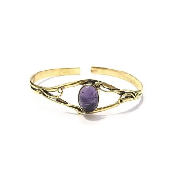 Centre Stone Bangle Bracelet - Jewelry & Watches