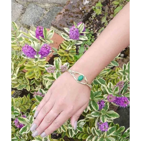 Centre Stone Bangle Bracelet - Jewelry & Watches