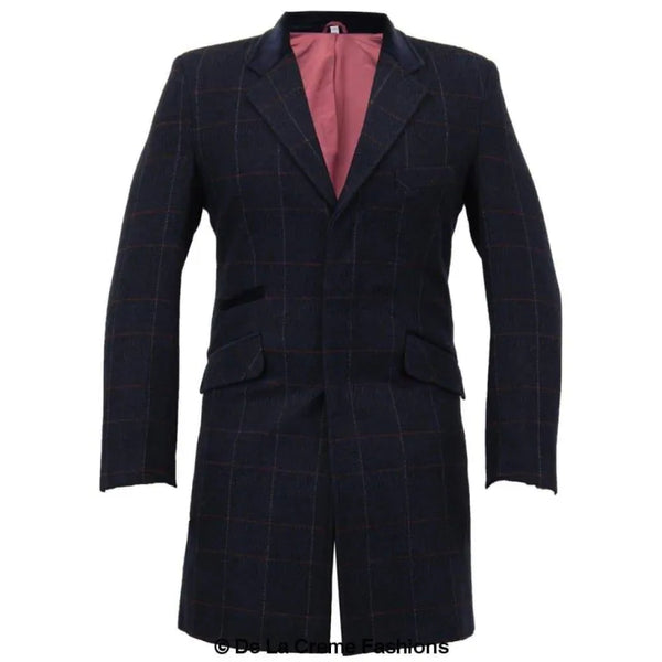 Check Design Retro Mod Coat - Coats & Jackets