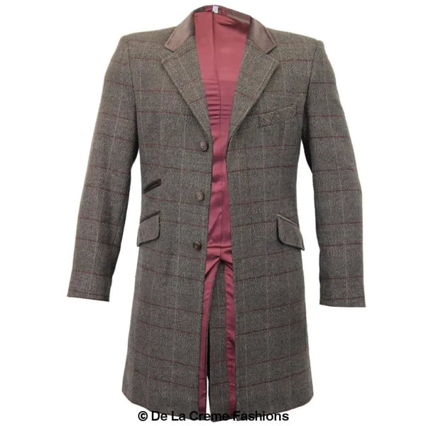 Check Design Retro Mod Coat - Coats & Jackets