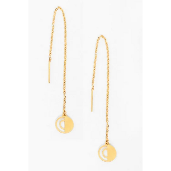 Clover Drop Earrings Gold - Round