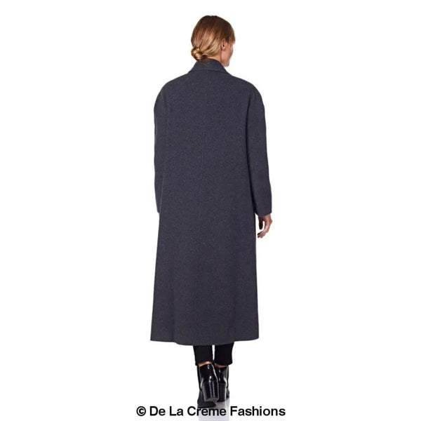 Curve Wool & Cashmere Blend Plus Size Long Coat (202)