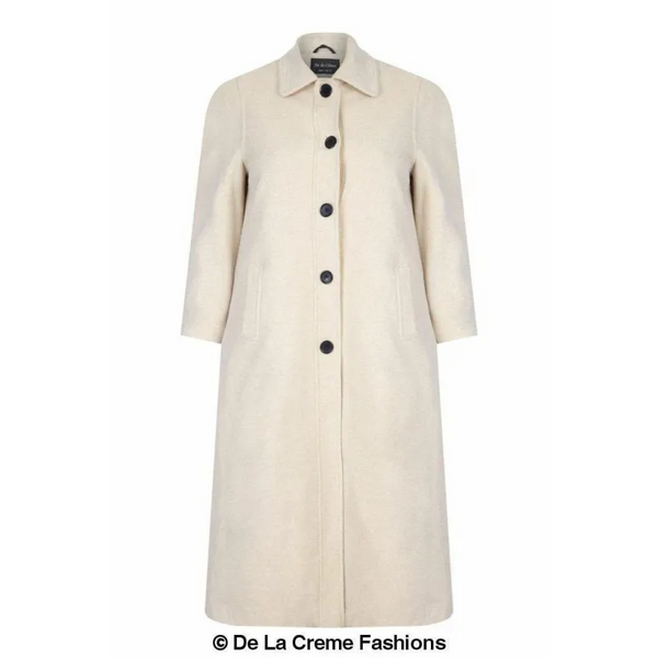 Curve Wool & Cashmere Blend Plus Size Long Coat (202)