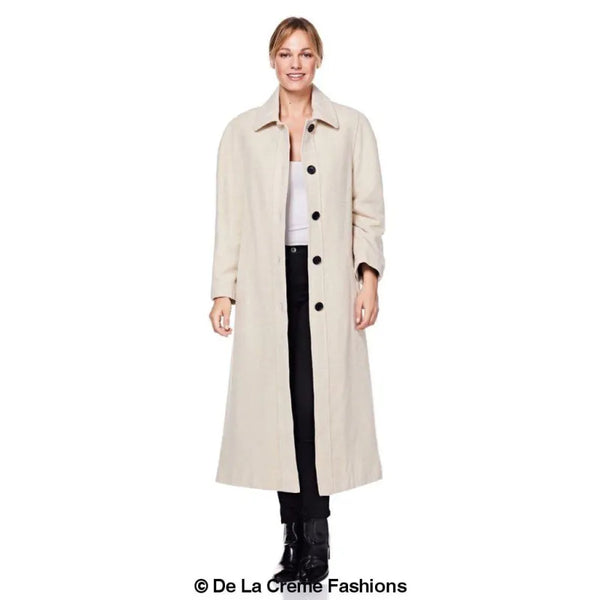 Curve Wool & Cashmere Blend Plus Size Long Coat (202)