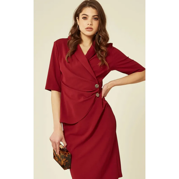 Diane Wrap Blazer Dress - Dresses