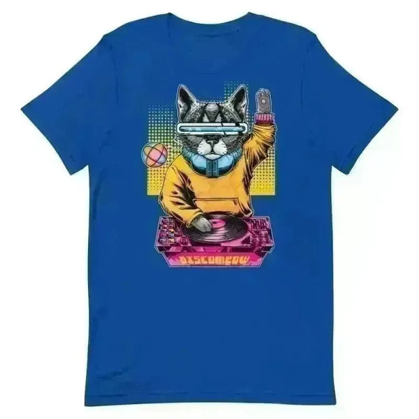 Disco Cat T-Shirt - Epic Fashion UKAllCotton T-ShirtCrew Neck Cotton T-Shirt