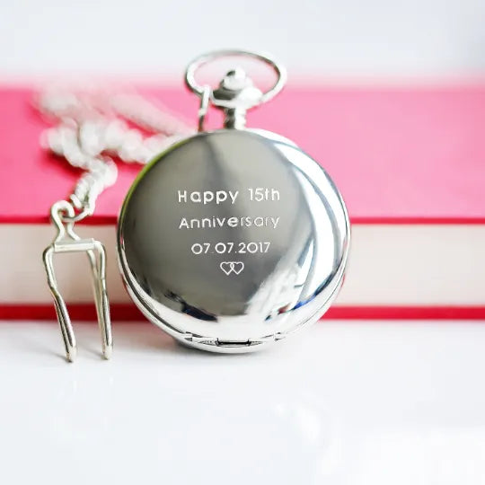 Dual Opening Pocket Watch - Personalized