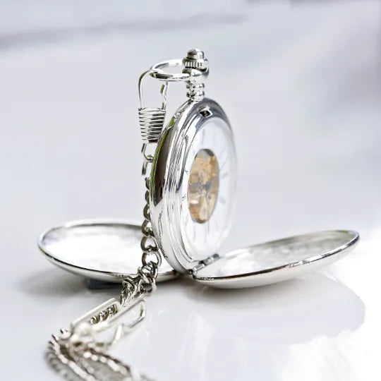 Dual Opening Pocket Watch - Personalized