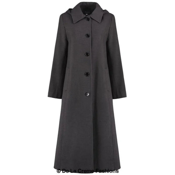 Faux Wool Longline Hooded Winter Coat - Coats & Jackets