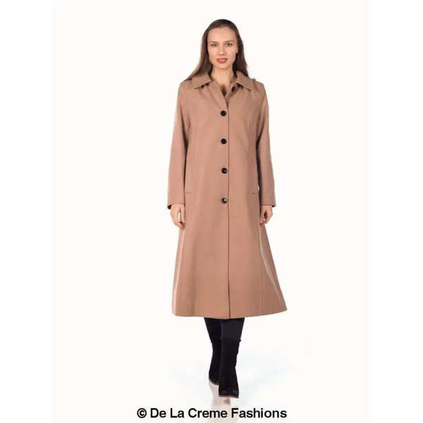 Faux Wool Longline Hooded Winter Coat - Coats & Jackets