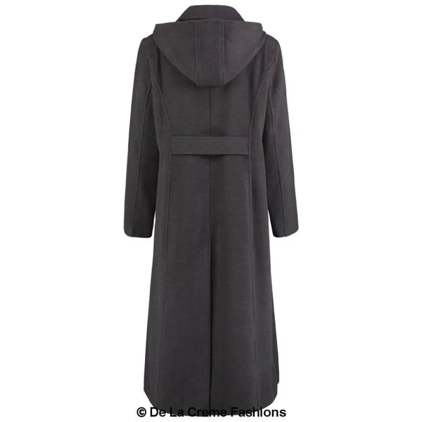 Faux Wool Longline Hooded Winter Coat - Coats & Jackets