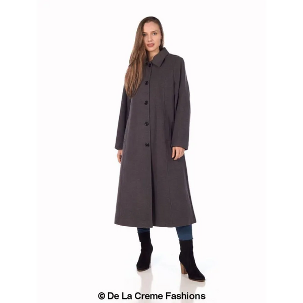 Faux Wool Longline Hooded Winter Coat - Coats & Jackets