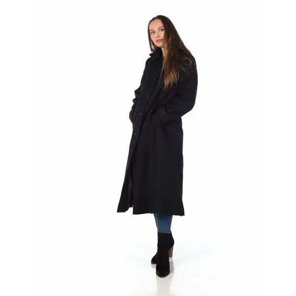 Faux Wool Longline Hooded Winter Coat - UK 24/EU 52/US 20