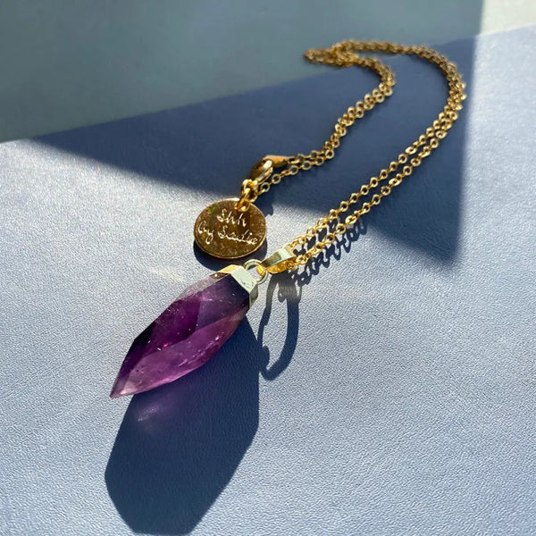 Glow Necklace - Crystal Quartz / Rose / Amethyst - Necklaces