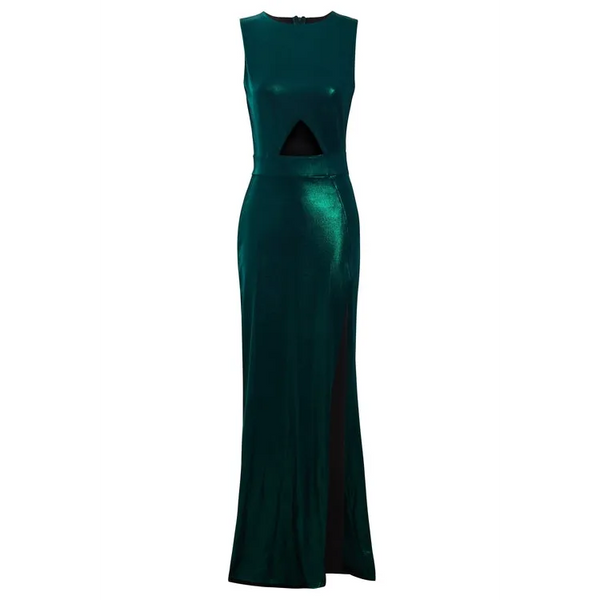 Green Cut Out Side Dress - L / Jade Dresses