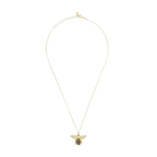 Honey Bee Pendant Necklace Gold - Accessories