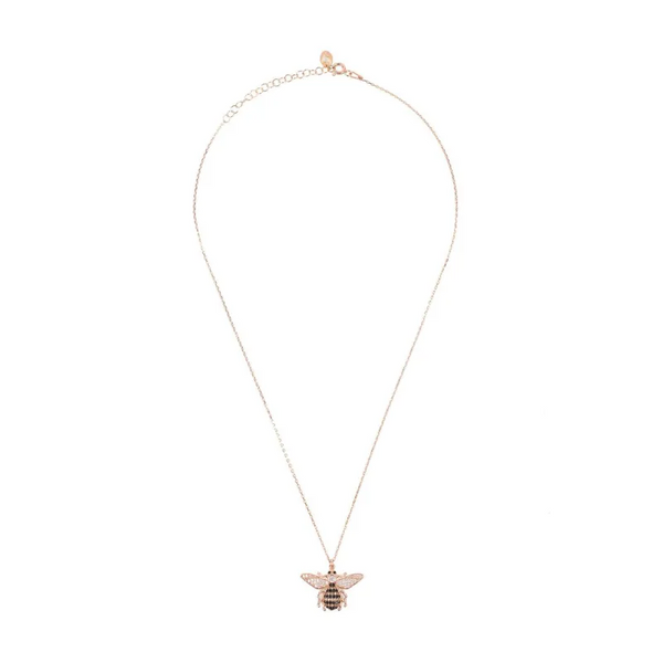 Honey Bee Pendant Necklace Rosegold - Accessories