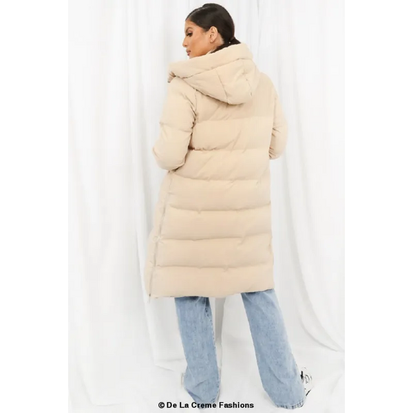 Hooded Longline Puffer Coat - Jackets & Coats