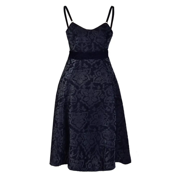 Jacquard Fit And Flare Dress - Dresses