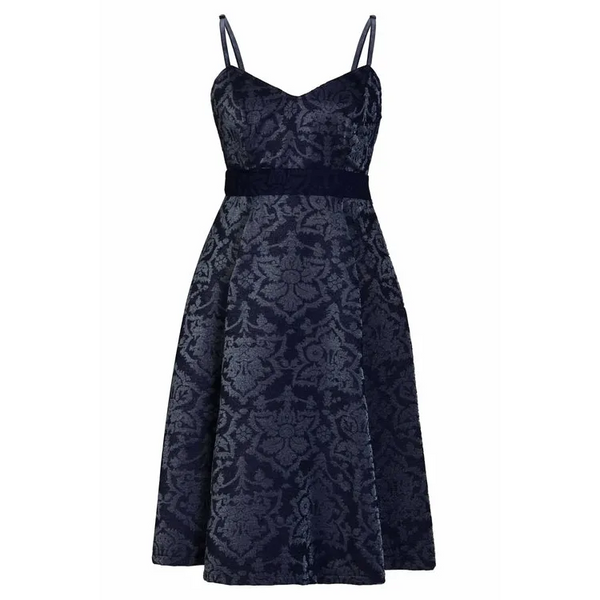 Jacquard Fit And Flare Dress - M Dresses