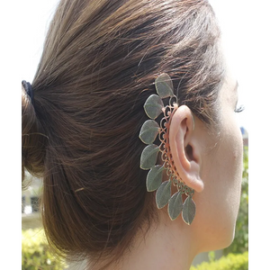 Large Boho Feathers Earcuff - Jewelry & Watches