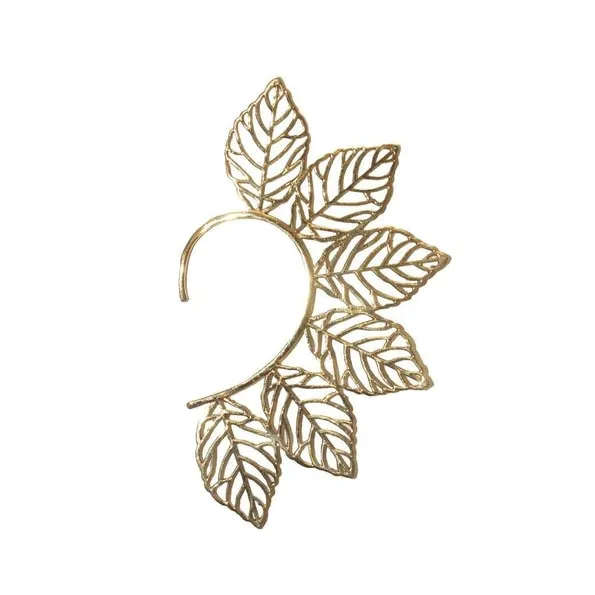 Leaf Ear Cuff - Gold Jewelry & Watches