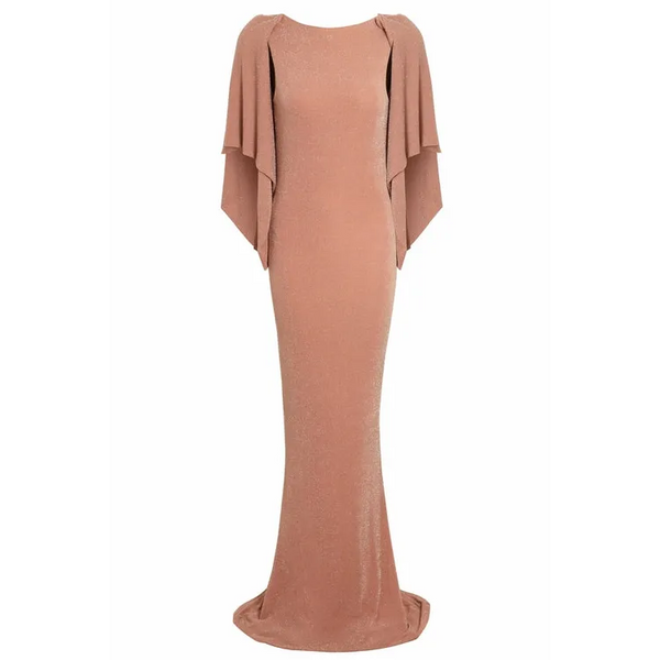 Mocha Backless Maxi Dress - S / Dresses