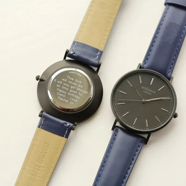 Modern Font Engraving - Men’s Minimalist Watch + Admiral