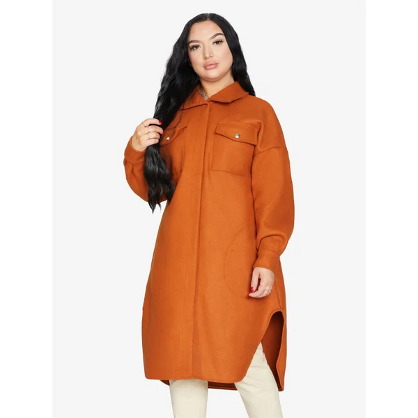 Oversized Longline Shacket - Coats & Jackets