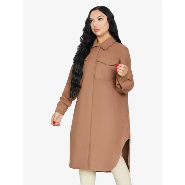 Oversized Longline Shacket - Coats & Jackets