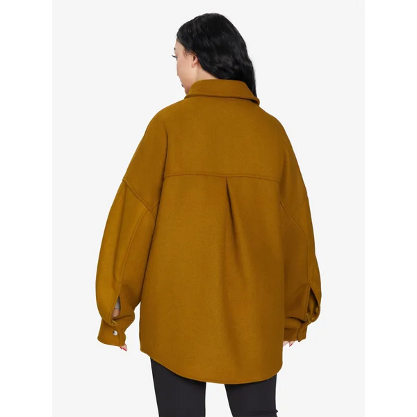 Oversized Patch Pocket Shacket - Jackets & Coats