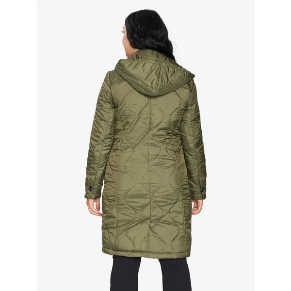 Padded Quilted Down Hooded Jacket - Coats & Jackets