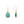 Petite Drop Earrings Arizona Turquoise Gold