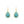 Petite Drop Earrings Arizona Turquoise Gold