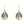 Petite Drop Earrings Smokey Quartz Rosegold - Accessories