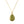 Pisa Mini Teardrop Necklace Gold Peridot - Accessories