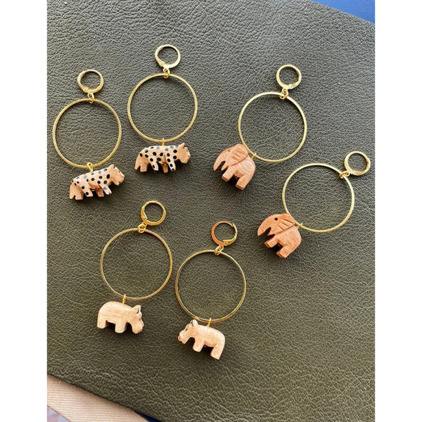 Safari Hoop Earrings