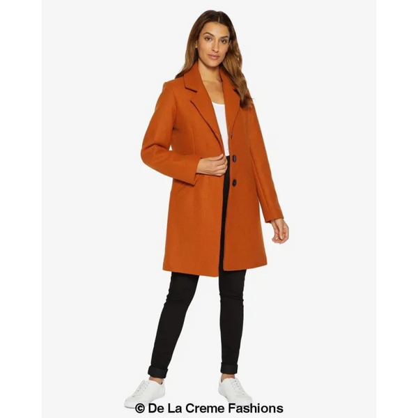 Sara Covert Button Up Coat - Coats & Jackets