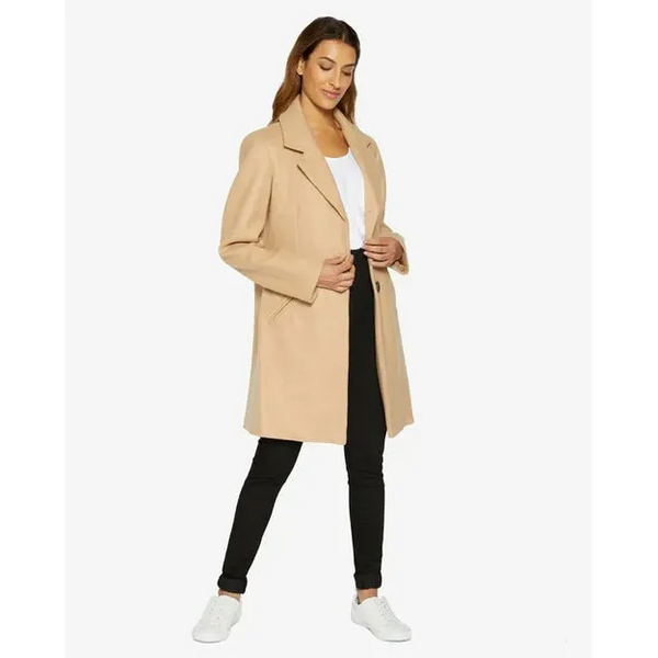 Sara Covert Button Up Coat - UK 10/EU 38/US 6 / Camel Coats