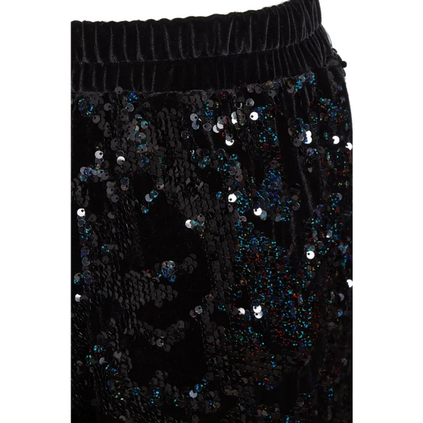 Sequin Flared Trousers - Pants