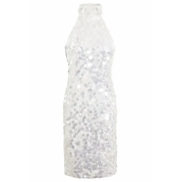 Sequin Mini Dress - XS / White Dresses