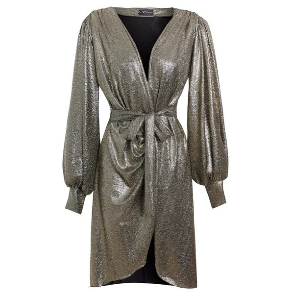 Sequin Wrap Dress - M Dresses